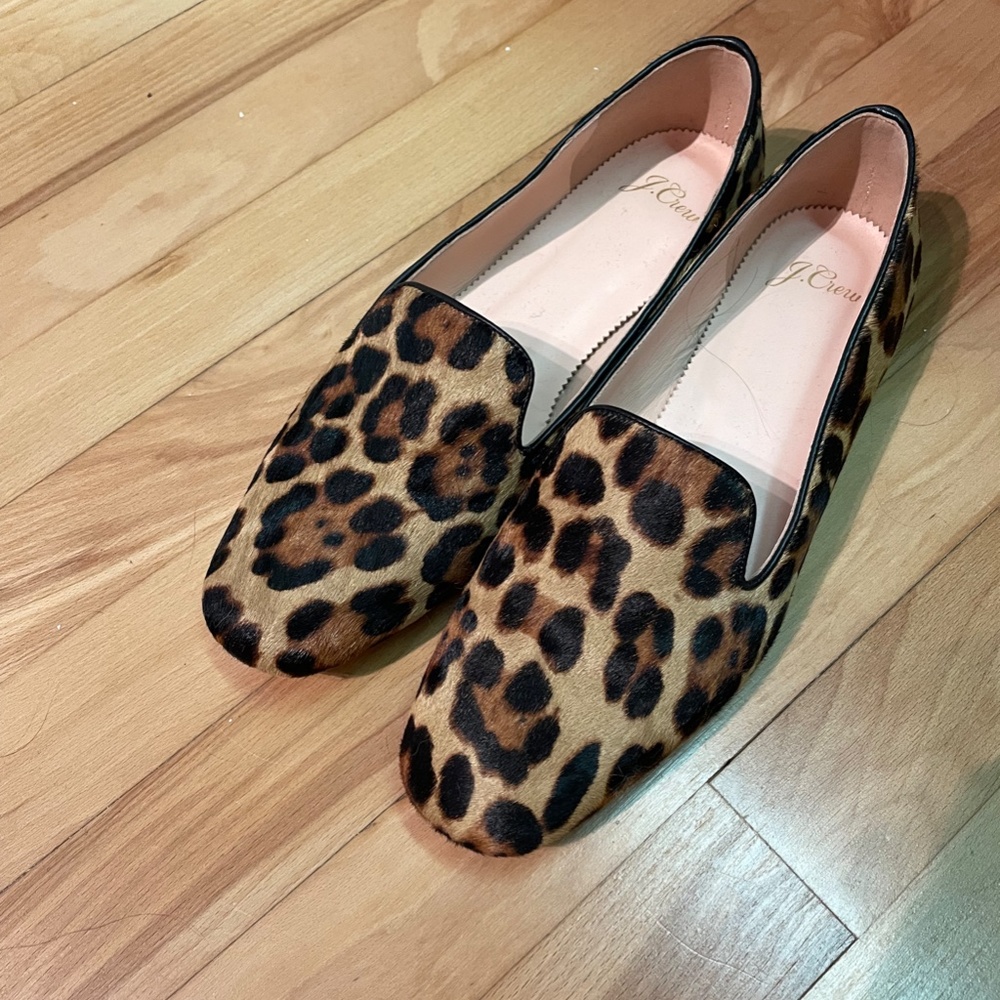 JCrew leopard print flats